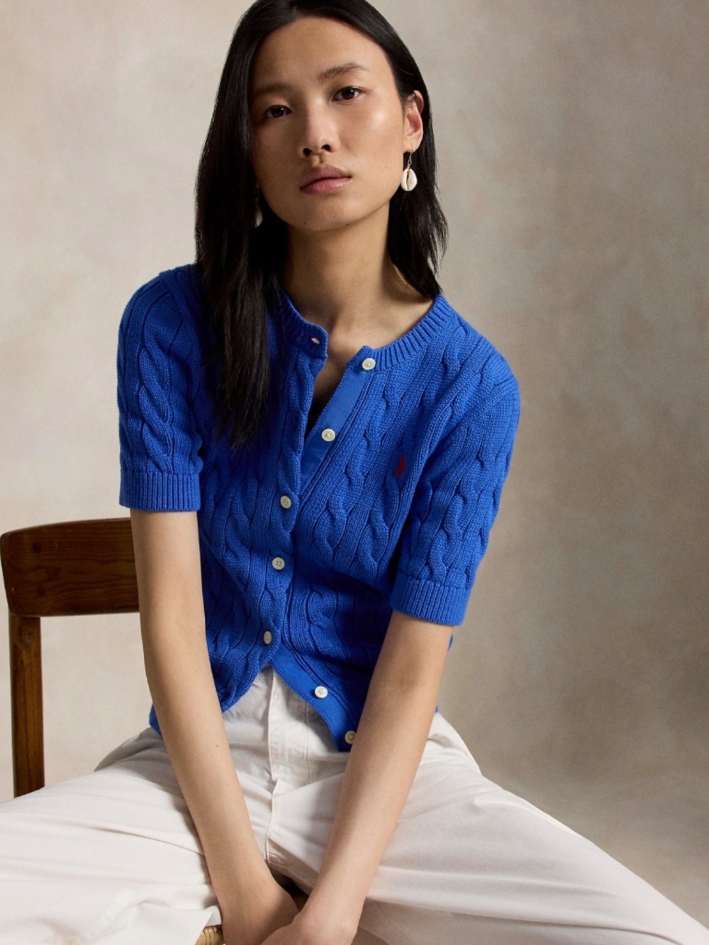 Polo Ralph Lauren Button Down Sweater Short Sleeve